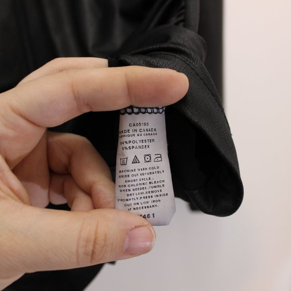 PICADILLY Faux Leather Spadex Full Zip - Picture 5 of 5